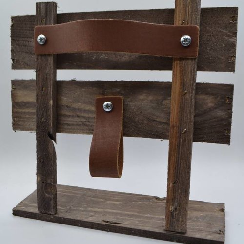 Midden Bruine Nederlands lederen handgrepen maat XL 