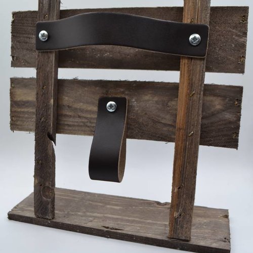 Bruine Nederlands lederen handgrepen maat XL 