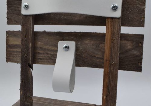 Scotts Bluf Witte Nederlands lederen handgrepen maat XL