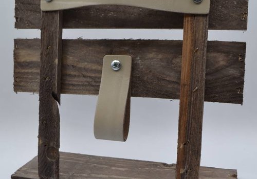 Scotts Bluf Ecru Nederlands split lederen handgrepen maat L