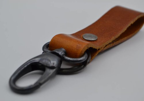 Scotts Bluf Cognac sleutelhanger met naam of logo Scotts Bluf Cognac sleutelhanger met naam of logo