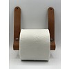 Scotts Bluf Luxe toiletrolhouder van Italiaans volnerf leer en hout