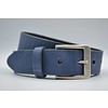 Big Belts Deze 4cm brede blauwe riem wordt speciaal voor u op maat gemaakt.