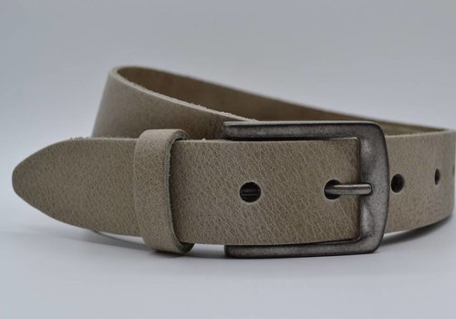 Big Belts extra lange taupe damesriem op maat Big Belts extra lange taupe damesriem op maat