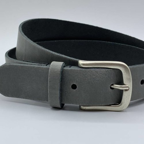 Licht grijze kinderriem 3cm breed. 