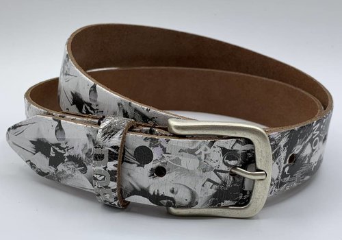 Scotts Bluf Zwart print kinderriem 3cm breed. Scotts Bluf Zwart print kinderriem 3cm breed.