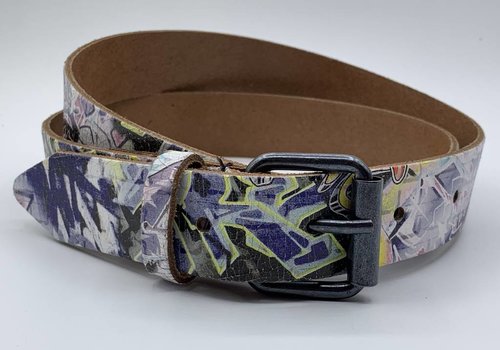 Scotts Bluf Stoere kinderriem met graffity print Scotts Bluf Stoere kinderriem met graffity print