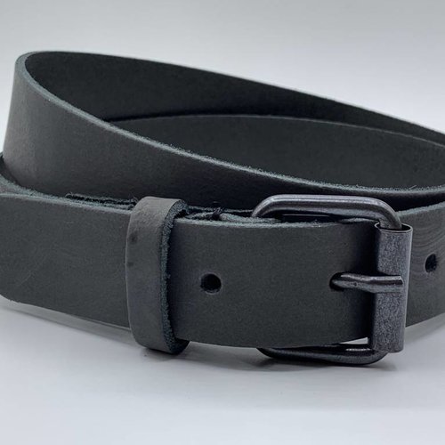 Antraciet stoere kinderriem 