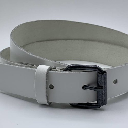 Witte stoere kinderriem 