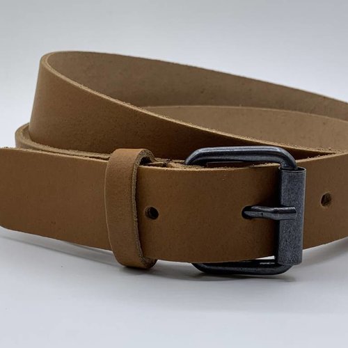 Cognac stoere kinderriem 