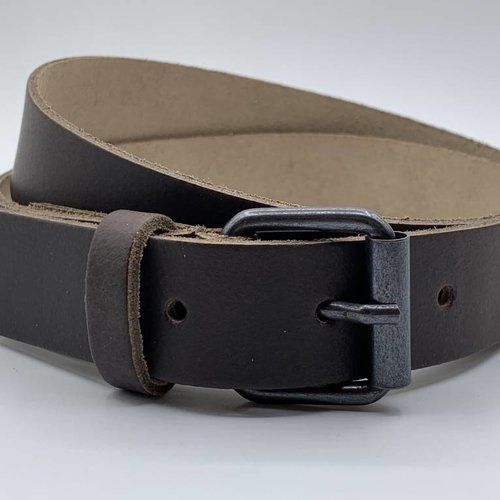 Bruine stoere kinderriem 