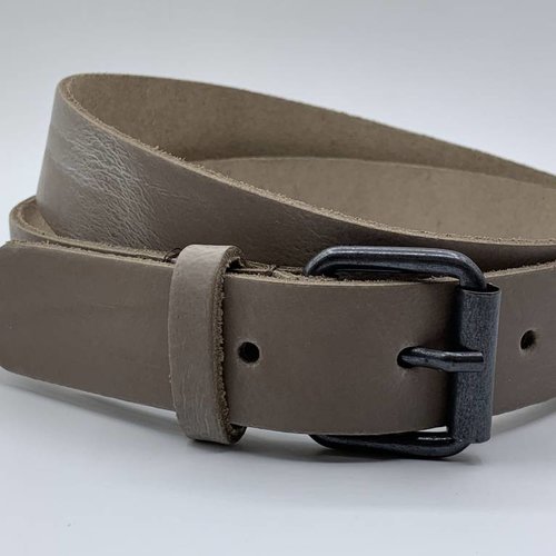 Taupe stoere kinderriem 