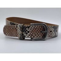 Leuke 3cm brede riem van python print leer.