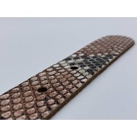 Leuke 3cm brede riem van python print leer.