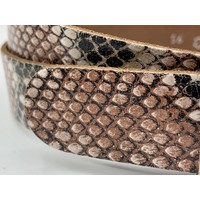 Leuke 3cm brede riem van python print leer.