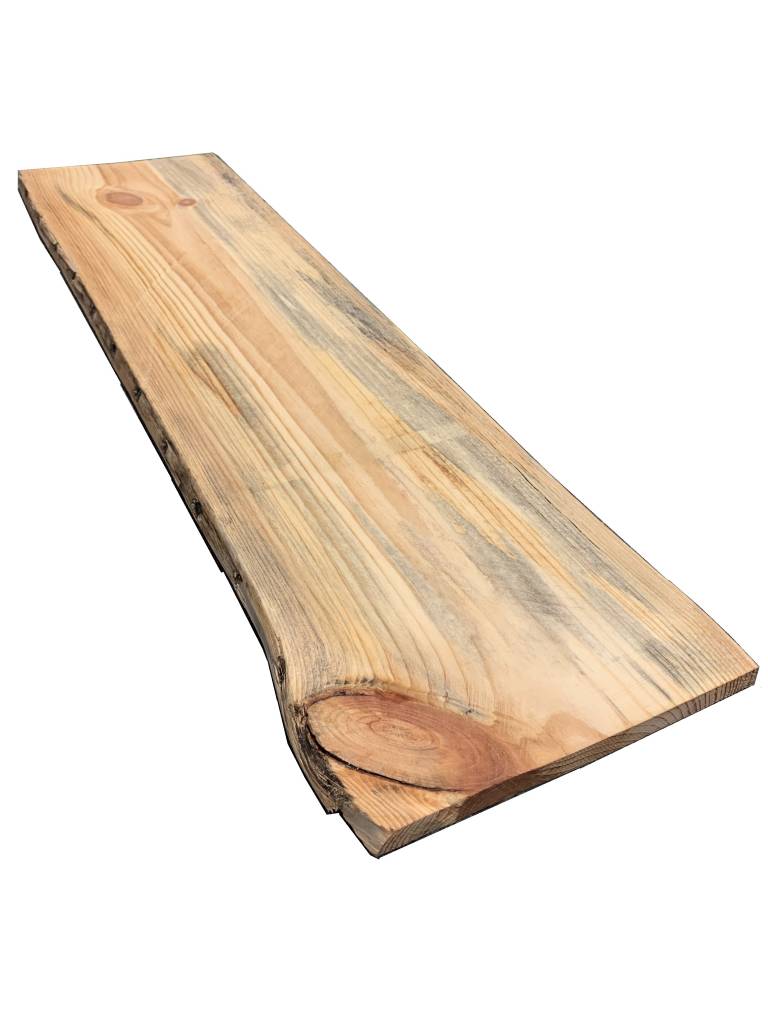 Herrie Penelope dump Plankdragers van echt leer incl. unieke douglas plank van 60cm lang -  Riemen.nl
