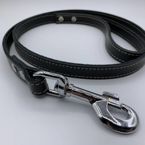 Hondenlijn zwart 1 meter lang 