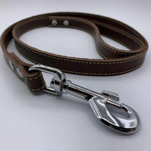 Honden lijn bruin 1 meter lang 