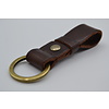 Bruine vintage sleutelhanger met naam of logo