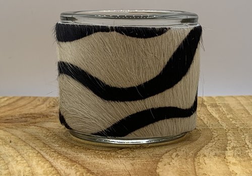 Scotts Bluf Zebra print waxinelichthouder