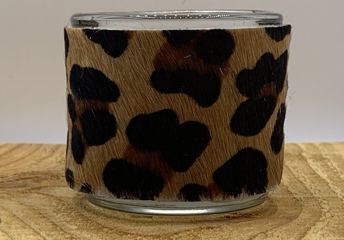 Scotts Bluf Luipaard print waxinelichthouder
