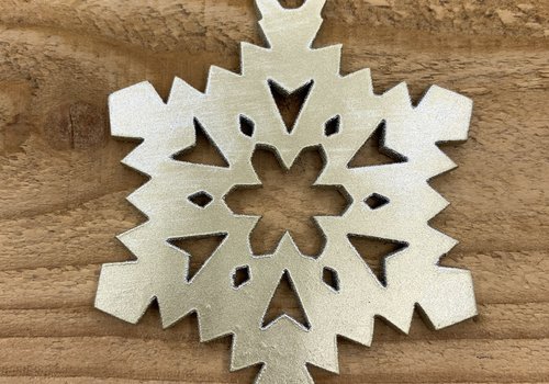 Rock 'n Rich Ijsster  kerstversiering in goud leer.