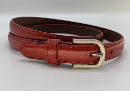 Rock 'n Rich Nette rode 2cm brede damesriem.