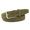 Army groene suede 35mm brede riem