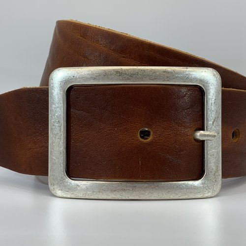 Cognac 5cm brede riem. 