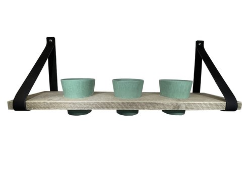 Scotts Bluf Kruidenrek met pastel groene potjes. Scotts Bluf Kruidenrek met pastel groene potjes.