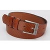 Stoere cognac riem met gave print