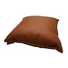 Kussen van echt cognac leer