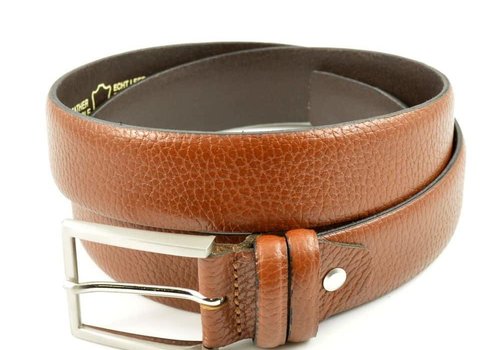 Bullock Cognac nette herenriem met patroon Bullock Cognac nette herenriem met patroon