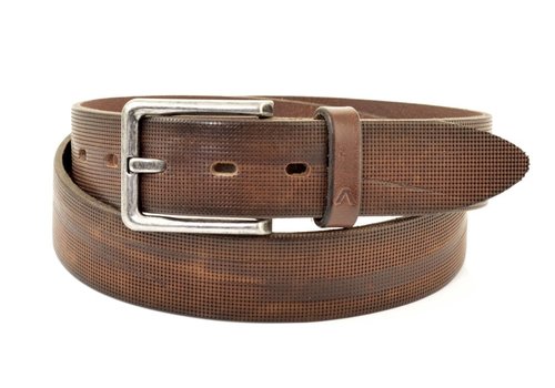 Alberto Cognac 35mm brede nette Alberto riem. Alberto Cognac 35mm brede nette Alberto riem.