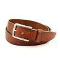 Cognac casual riem van Cowboysbelt. Italiaans leer met een fijne structuur.