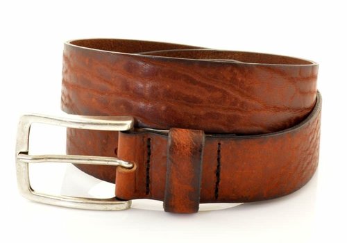 Cowboysbelt Cognac 35mm brede Cowboysbelt riem.