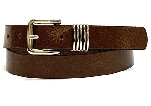 Joss riemen Joss mode 2.5 cm brede riem met gouden lussen en gesp Joss riemen Joss mode 2.5 cm brede riem met gouden lussen en gesp