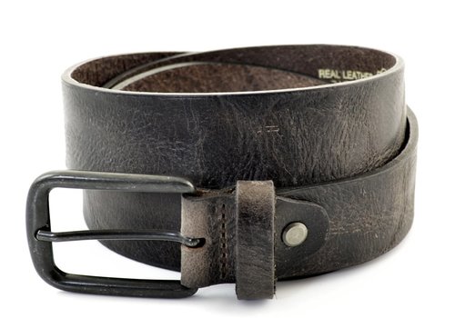 Cornerstone Bruine 3,5 cm brede riem met hoogwaardig gekreukt leer.