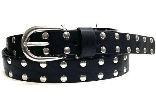Joss riemen Joss mode 2.5 cm brede riem met zilveren studs Joss riemen Joss mode 2.5 cm brede riem met zilveren studs