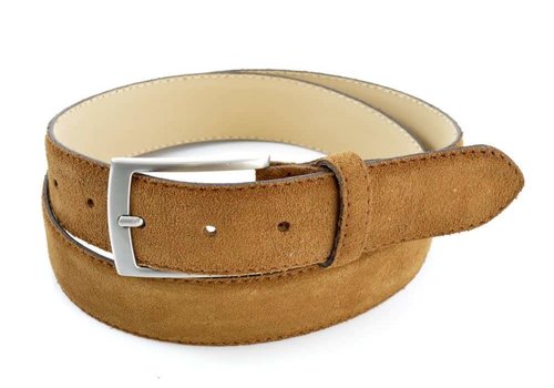 Bullock Cognac suede 35mm brede riem. Bullock Cognac suede 35mm brede riem.