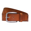 4cm brede cognac riem van Italiaans nerf leer .