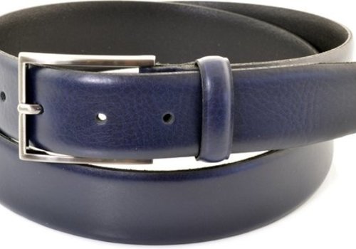 Unleaded riemen Blauwe 3.5cm brede nette riem