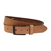 Bullock Hele soepele cognac nubuck riem van 35mm breed.