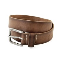 Kidzzbelt cognac 3,5cm brede kinder riem met kreukprint.