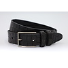 3,5cm luxe Kroko print zwarte leren riem