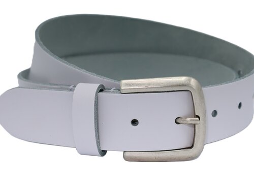 Scotts Bluf split lederen witte dames/heren riem Scotts Bluf split lederen witte dames/heren riem