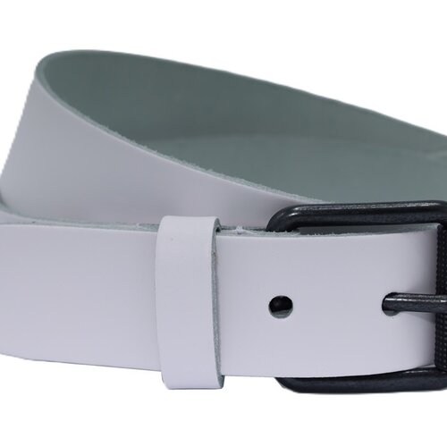 split lederen witte casual riem 