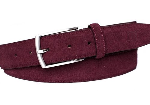 Tresanti Bordeaux rode suede 35mm brede riem. Tresanti Bordeaux rode suede 35mm brede riem.