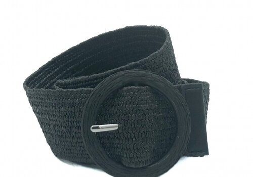 Joss riemen Raffia riem met beklede kunstof gesp. Joss riemen Raffia riem met beklede kunstof gesp.