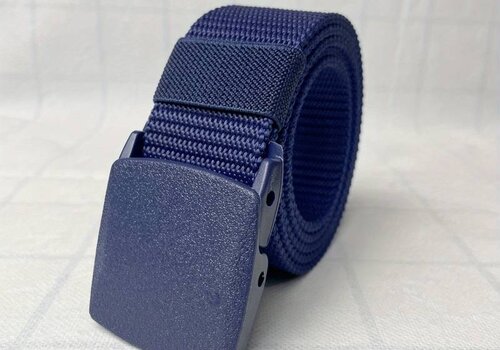 Bullock Blauwe metaalvrije koppelriem van Nylon. Bullock Blauwe metaalvrije koppelriem van Nylon.